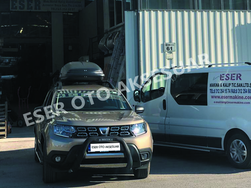 dacia duster poliüretan ön koruma montaj 03 dacia duster poliüretan ön koruma montaj 03