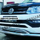 volkswagen amorok krom ön bıyık montaj 04